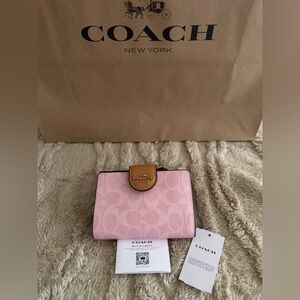 Coach Pink and Brown Women's Wallet